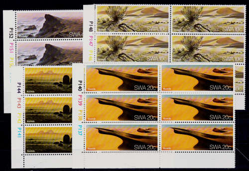 SWA 1977, 29 March. Namib Desert, set controls, MNH, CV R 60.00 view scans