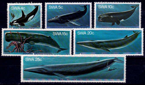 SWA 1980, 25 March. Whales, set, MNH, CV R  21.00 view scans