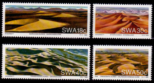 SWA 1989, 14 Aug. Namib Desert Sand Dunes. set, MNH, CV R 10.00 view scans