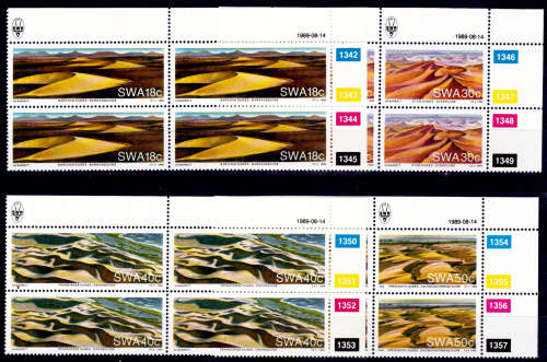SWA 1989, 14 Aug. Namib Desert Sand Dunes. set controls, CV R 40.00 view scans