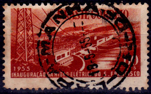 BRAZIL 1955, 15 Jan. Inaug of Sao Francisco, single, UH, CV +/-R 5.00 view scans