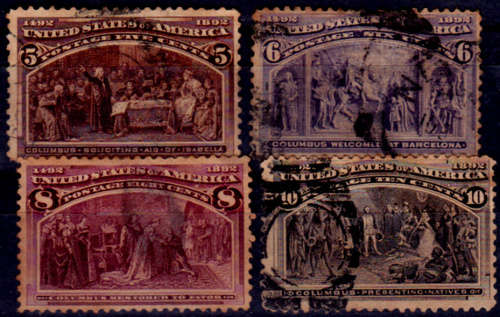 USA 1893, 1 Feb. Columbian Exposition Issue, set, UH, CV +/-R 800.00 view scans