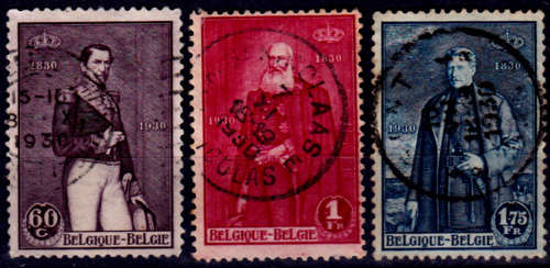 BELGIUM 1930, 1 July. 100th Anniv of Independence, set, UH, CV +/-R 50.00 view scans