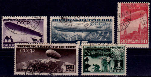 USSR 1931, 15 May. AIRSHIPS, set, UH, CV +/-R 1,940.00 view scans