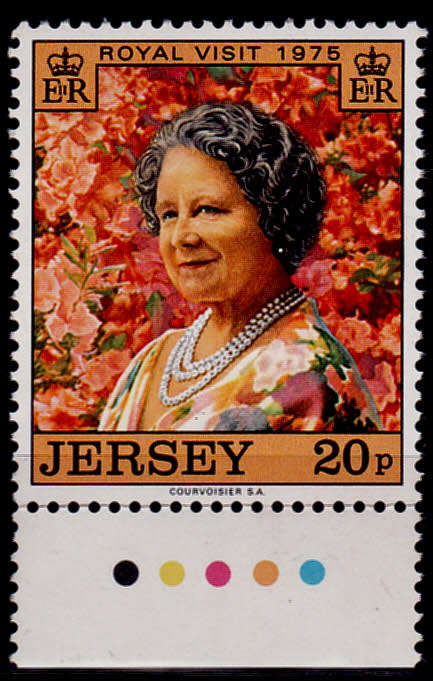 JERSEY 1975, 30 May. Royal Visit, single, MNH, CV +/-R 20.00 view scans