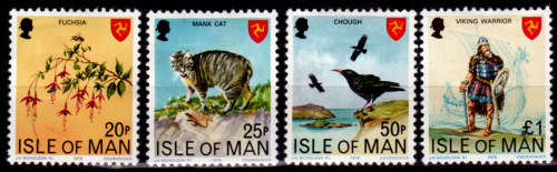ISLE OF MAN 1978, 10 Oct. New Values, set, MH, CV +/-R 95.00 view scans