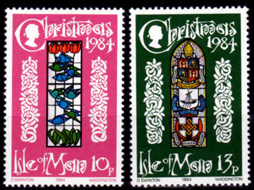 ISLE OF MAN 1984, 21 Sept. Christmas stamps, set, MH, CV +/-R 20.00 view scans