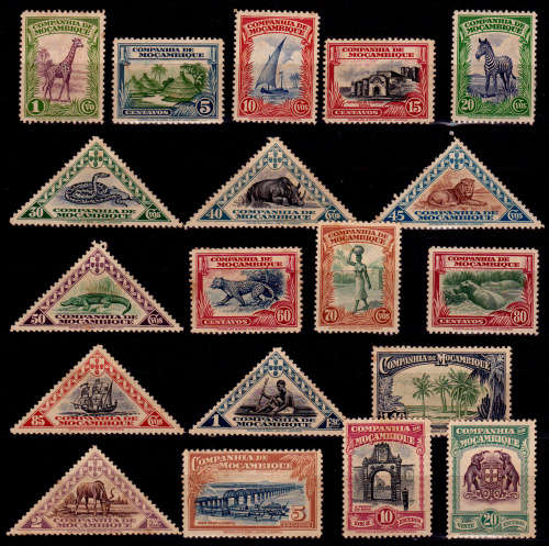 MOZAMBIQUE CO 1937, 16 May. Local Motives, set, MH, CV+/- R 200.00 view scans