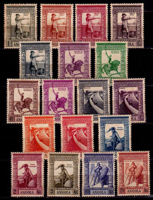 ANGOLA 1938, 1 Aug. Portuguese Colonial Empire, set, MH, CV+/- R 1,320.00 view scans