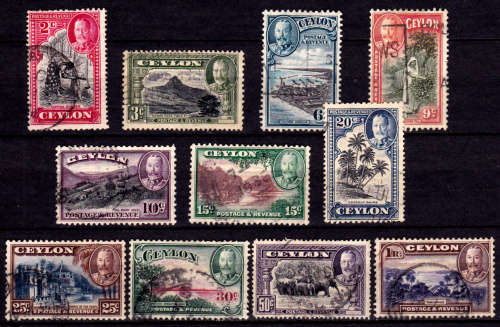 CEYLON 1935 - 1936, KGV - Local Motives, set, UH, CV+/- R 600.00 view scans