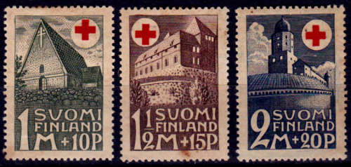 FINLAND 1931, 1 Jan. Red Cross charity, set, MH, CV+/- R 240.00 view scans