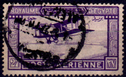 EGYPT 1926, 10 March. Airmail - De Havilland, single, UH, CV+/- R 345.00 view scans