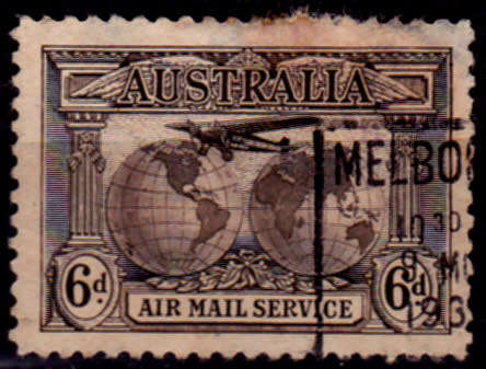 AUSTRALIA 1931, 4 Nov. AIRMAIL CHARLES KINGSFORD SMITH, single, UH, CV+/- R 180.00 view scans
