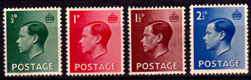 ENGLAND 1936, 1 Sept. KING EDWARD VIII, set, MH, CV +/-R 30.00 view scans