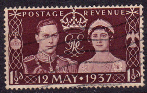 ENGLAND 1937, 13 May. CORONATION OF KGVI, single, UNH, CV +/-R 5.00 view scans