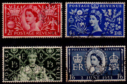ENGLAND 1953, 3 June. CROWNING of QEII, set, UH, CV +/-R 130.00 view scans