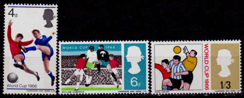 ENGLAND 1966, 1 June. Football World Cup, set, MH, CV +/-R 20.00 view scans