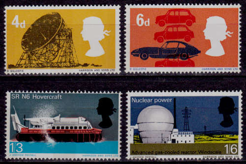 ENGLAND 1966, 19 Sept. British Technology, set, MH, CV +/-R 30.00 view scans