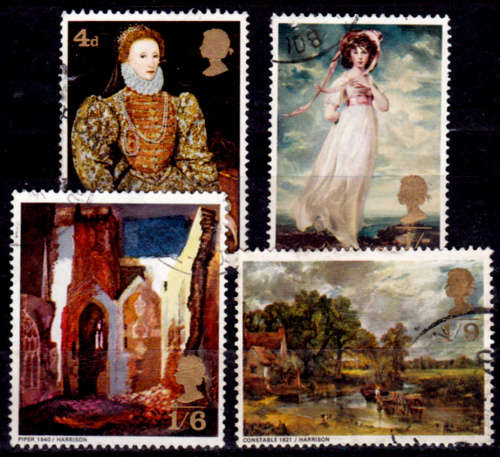 ENGLAND 1968, 12 Aug. Paintings, set, UH, CV +/-R 20.00 view scans