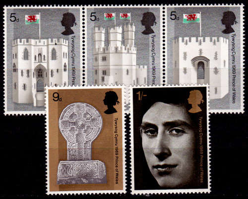 ENGLAND 1969, 1 July. Castles, set, MNH, CV +/-R 25.00 view scans