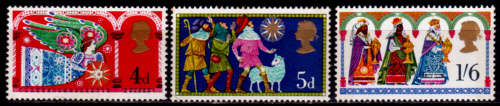 ENGLAND 1969, 26 Nov. Christmas Stamps, set, MNH, CV +/-R 15.00 view scans