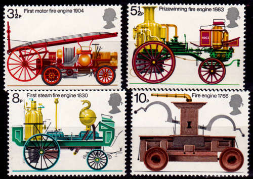 ENGLAND 1974, 24 April. FIRE PREVENTION, set, MNH, CV +/-R 25.00 view scans