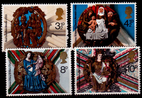 ENGLAND 1974, 27 Nov. CHRISTMAS STAMPS, set, MNH, CV +/-R 30.00 view scans