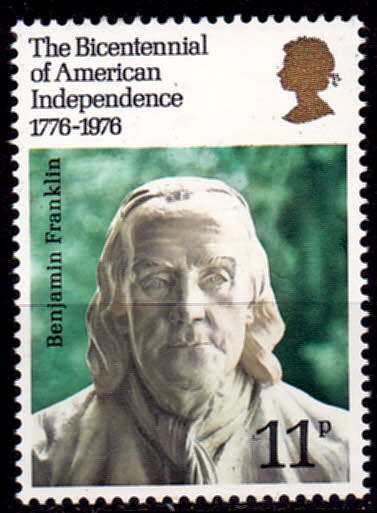 ENGLAND 1976, 2 June. 200th ANNIV INDEPENDENCE AMERICA, single, MNH, CV +/-R 10.00 view scans