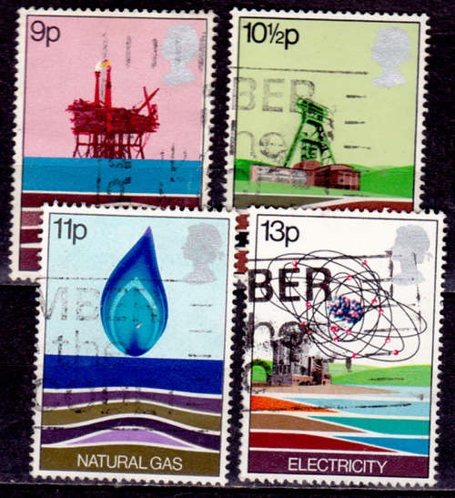 ENGLAND 1978, 25 Jan. BRITISH WEALTH of ENERGY RESOURCES, set, UNH, CV +/-R 30.00 view scans