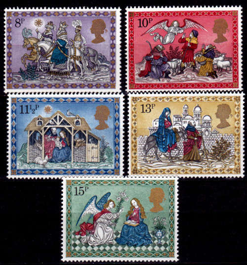 ENGLAND 1979, 21 Nov. CHRISTMAS STAMPS, set, MNH, CV +/-R 40.00 view scans