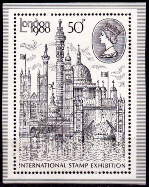 ENGLAND 1980, 9 April. Intnl Stamps Exhibition, single, MNH, CV +/-R 30.00 view scans