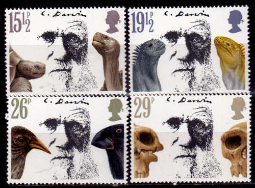 ENGLAND 1982, 10 Feb. 100th ANNIV DEATH C DARWIN, set, MNH, CV +/-R 50.00 view scans