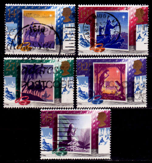 ENGLAND 1988, 15 Nov. CHRISTMAS STAMPS, set, UNH, CV +/-R 70.00, view scan.