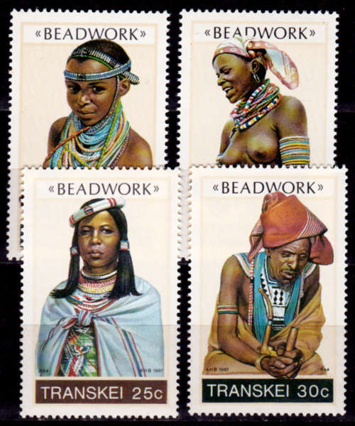 TRANSKEI 1987, 22 May. BEADWORK, set, MNH, CV R 10.00 view scans