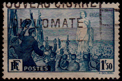 FRANCE 1936, 1 Oct. PEACE STAMP, single, UH, CV +/-R 45.00 view scans