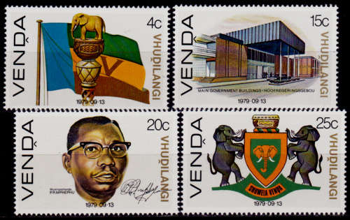 VENDA 1979, 13 Sept. INDEPENDENCE ISSUE, set, MNH, CV R 10.00 view scans