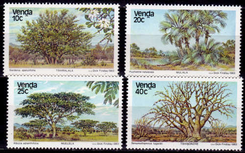 VENDA 1983, 3 Aug. INDIGENOUS TREES(2nd issue), set, MNH, CV R 10.00 view scans
