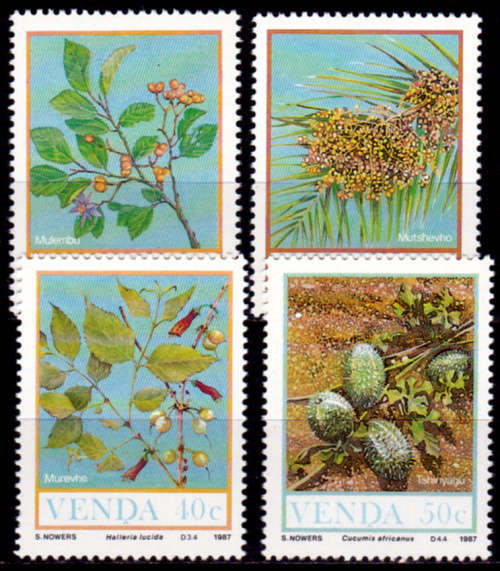 VENDA 1987, 2 Oct. FOOD FROM VELD(2nd series), set, MNH, CV R 10.00 view scans