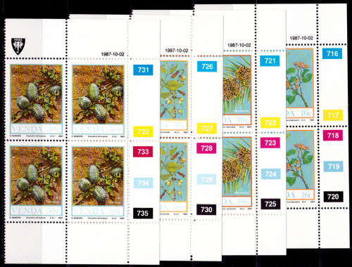VENDA 1987, 2 Oct. FOOD FROM VELD(2nd series), set controls, MNH, CV R 40.00 view scans