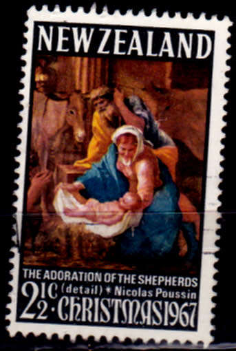 NEW ZEALAND 1967, 3 Oct. CHRISTMAS, single, UNH, CV +/-R 5.00 view scans