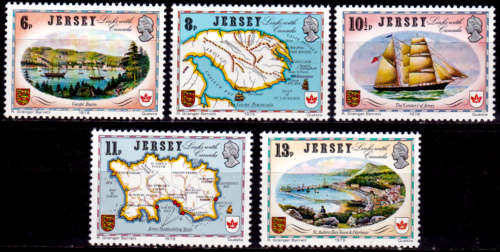 JERSEY 1978, 9 June. HISTORICAL RELATIONS JERSEY and CANADA, set, MNH, CV +/-R 40.00 view scans