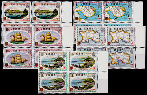 JERSEY 1978, 9 June. HISTORICAL RELATIONS JERSEY and CANADA, set, MNH, CV +/-R 175.00 view scans