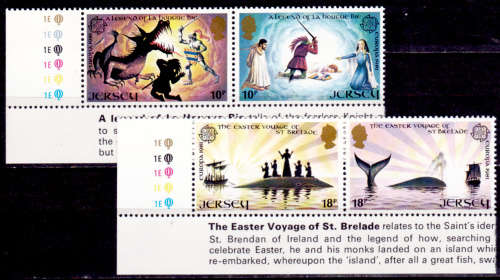 JERSEY 1981, 7 April. EUROPA STAMPS - FOLKLORE, set, MNH, CV +/-R 40.00 view scans