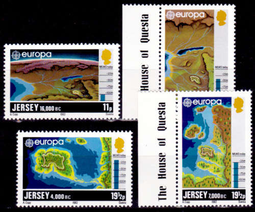 JERSEY 1982, 20 April. EUROPA STAMPS - HISTORIC EVENTS, set, MNH, CV +/-R 45.00 view scans