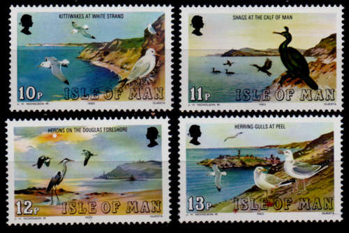 ISLE OF MAN 1983, 15 Feb. SEABIRDS, set, MNH, CV+/- R 65.00 view scans