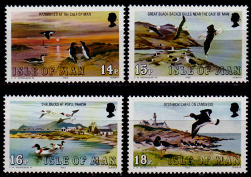 ISLE OF MAN 1983, 15 Feb. SEABIRDS, set, MNH, CV+/- R 70.00 view scans