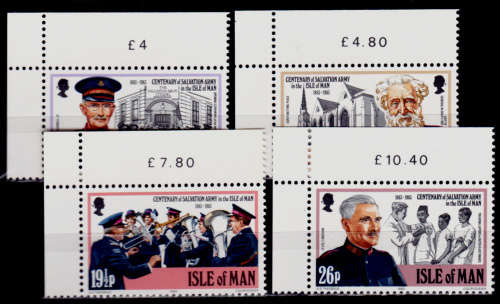 ISLE OF MAN 1983, 15 Feb. 100th ANNIV SALVATION ARMY, set, MNH, CV +/-R 60.00 view scans