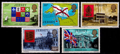 JERSEY 1976, 20 Aug. Definitive Issue - Coat of Arms, set, MH, CV +/-R 135.00 view scans