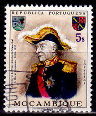 MOZAMBIQUE 1970, 15 Nov. 100th ANNIV BIRTH MARSHAL CARMONA, single, UNH, CV +/-R 5.00 view scans
