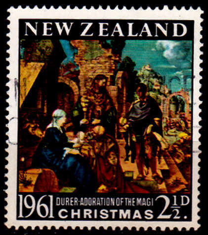 NEW ZEALAND 1961, 16 Oct. Christmas - Painting, single, UH, CV +/- R 5.00, view scans